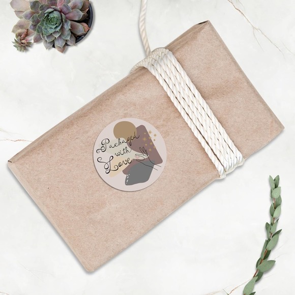 2” Minimalist Abstract Thank You Stickers 96 Count - Picture 2 of 4